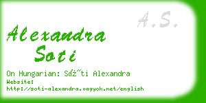 alexandra soti business card